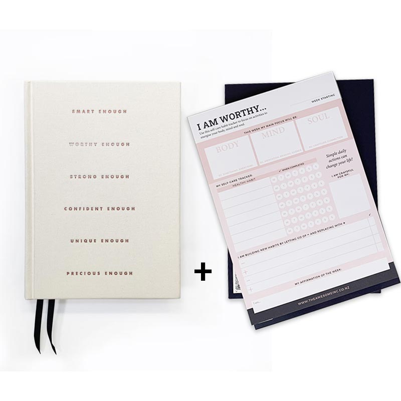 I am worthy mindset notepad 