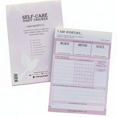 Self-care Habit Tracker - I Am Worthy Notepad