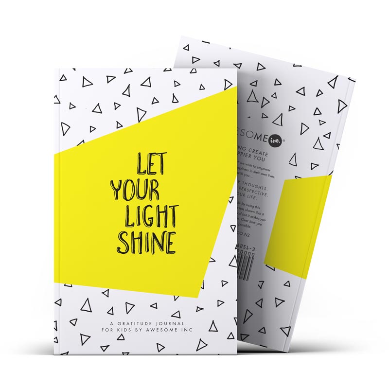 Let your light shine kids mini gratitude journal 