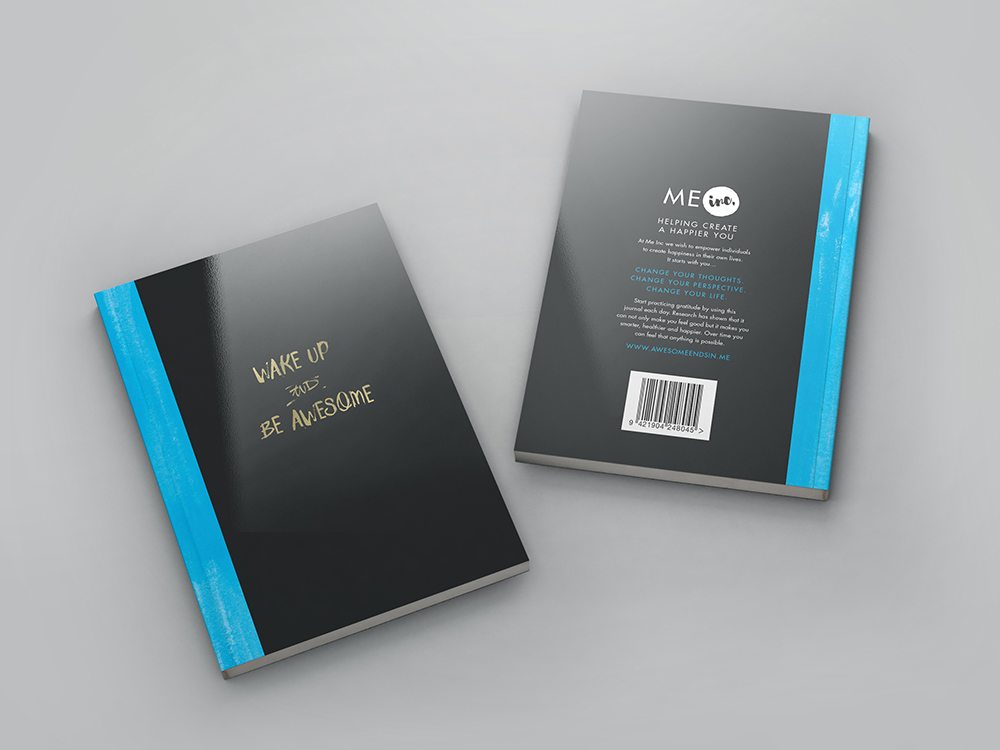 Mini gratitude journal for positive mindset and mental health